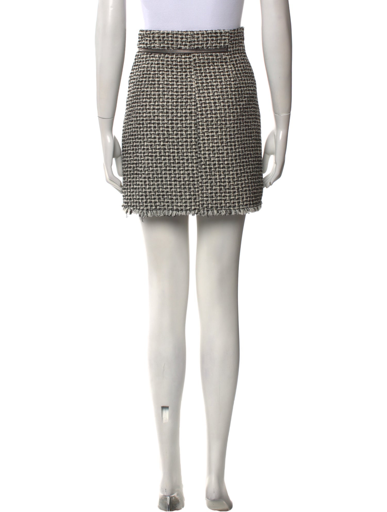Alexander Wang Houndstooth Print Mini Skirt